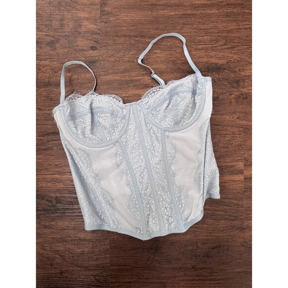 Urban Outfitters Tops - Urban Outfitters Blue‎ Lace Corset
